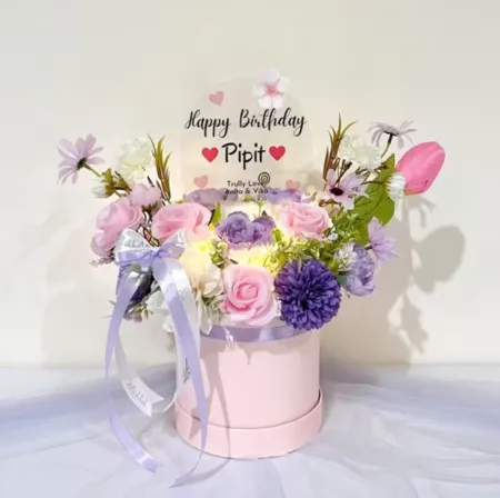 Bloom Box Akrilik Ucapan Ulang Tahun Lowokwaru Malang